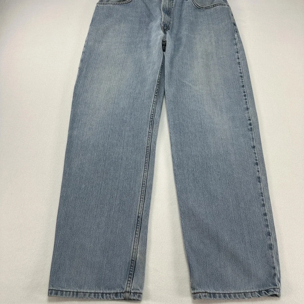 Vintage Levis 550 Jeans Mens 34x32 Blue Relaxed Tapered Denim Light Wash Y2K